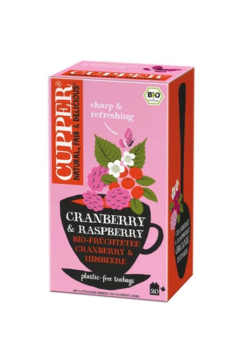 CUPPER Áfonya & Málna bio tea -új