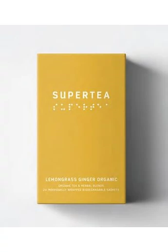 SUPERTEA Citromfű Gyömbér Citrus bio tea
