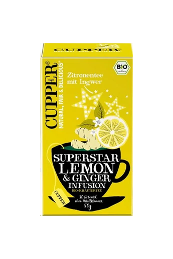 CUPPER Citrom & Gyömbér bio tea