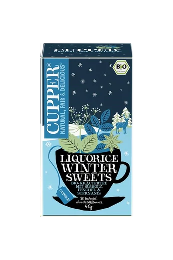 CUPPER Winter Liquorice Sweets -Téli Édes Ébredés bio tea Limited Edition