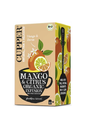CUPPER Mango & Citrus bio tea -új