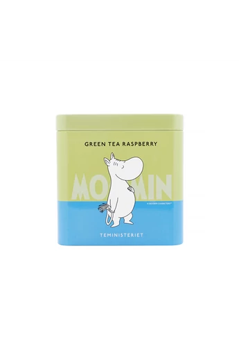MOOMIN Zöld tea Málna Fémdobozos szálas tea
