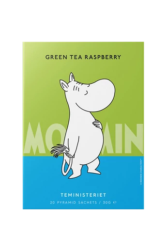 MOOMIN Zöld tea Málna -pyramis teafilter
