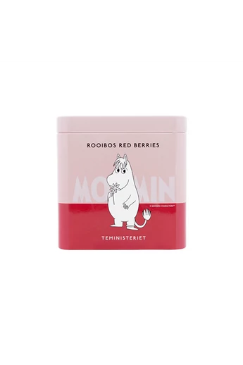 MOOMIN Rooibos Pirosbogyós tea Fémdobozos szálas tea