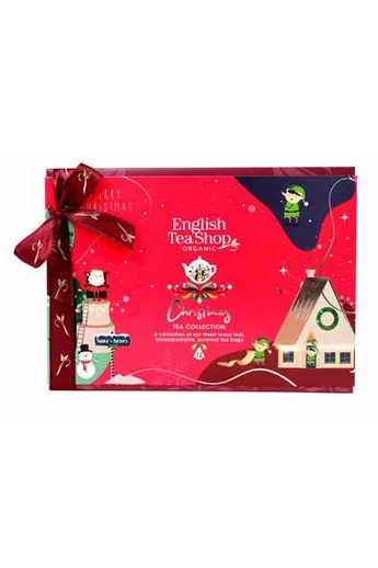 ETS 12 Xmas Wounder Collection bio teaválogatás -piros - manóházas