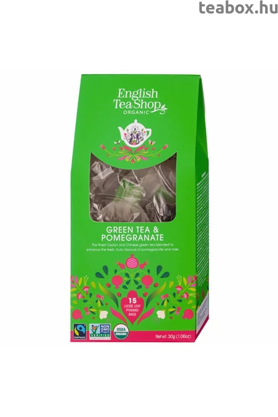 ETS 15 Zöld Tea Gránátalma bio tea-új
