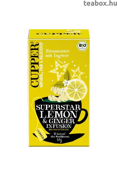 CUPPER Citrom & Gyömbér bio tea