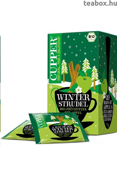 CUPPER Winter Strudel-Téli Almás Fahéjas bio tea Limited Edition