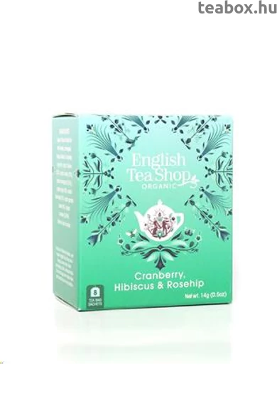 ETS 8 Áfonya Hibiszkusz Csipkebogyó bio tea-új