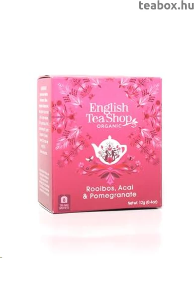 ETS 8 Rooibos Acai Gránátalma bio tea -új