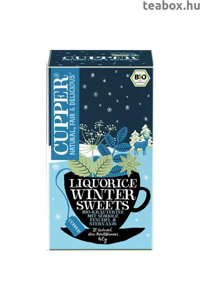 CUPPER Winter Liquorice Sweets -Téli Édes Ébredés bio tea Limited Edition
