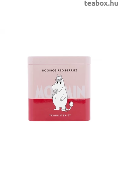 MOOMIN Rooibos Pirosbogyós tea Fémdobozos szálas tea