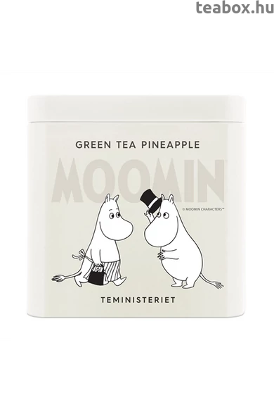 MOOMIN Zöld tea Ananász Fémdobozos szálas tea -újdonság